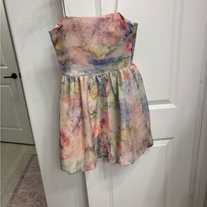Amanda Uprichard Pastel Floral Dress